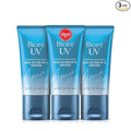Biore UV Aqua Rich SPF 50 Moisturizing Sunscreen for Face, Oxybenzone & Octinoxate Free, Dermatologist Tested, Vegan, Cruelty Free, For Sensitive Skin, 1.7 Oz, Pack of 3,White