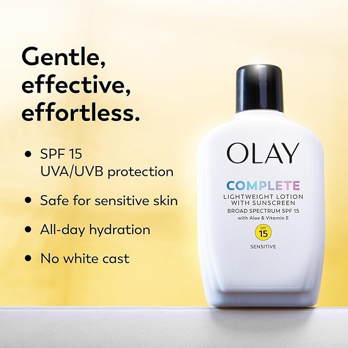 Olay Complete Lotion Moisturizer with SPF 15 Sensitive, 6.0 oz