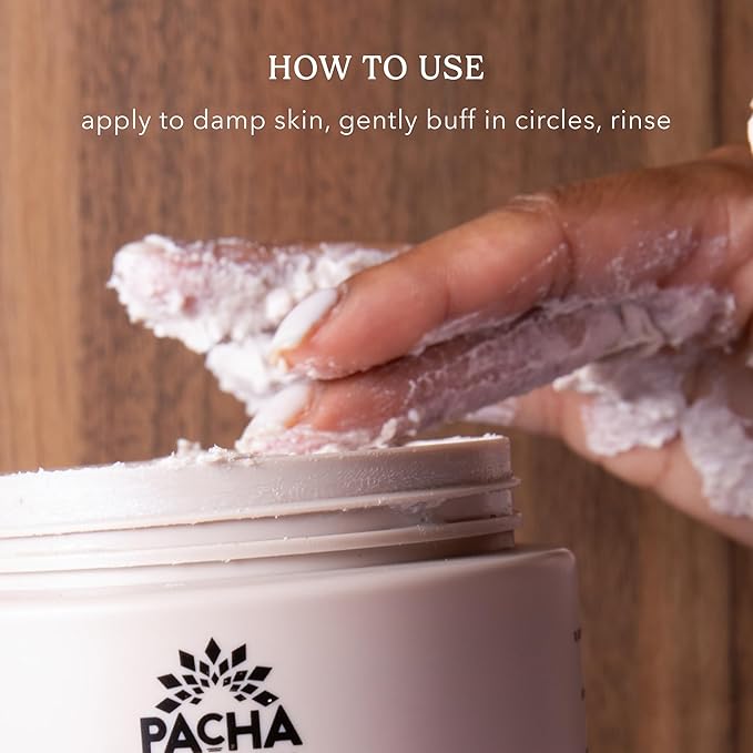 Pacha Soap Co. Whipped Cleansing Scrub, Jamsine Gardenia - Premium, Handcrafted, Exfoliating Soap Scrub with Pumice for Face & Body, Soothing Essential Oils, Clean Ingredients 2-Pack (15 oz Each)