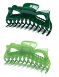 Thick Hair Super Large Clips Crystal Plastic Claw Clamps Hairgrips Clips Accessories for Women, 2 pack. (I)