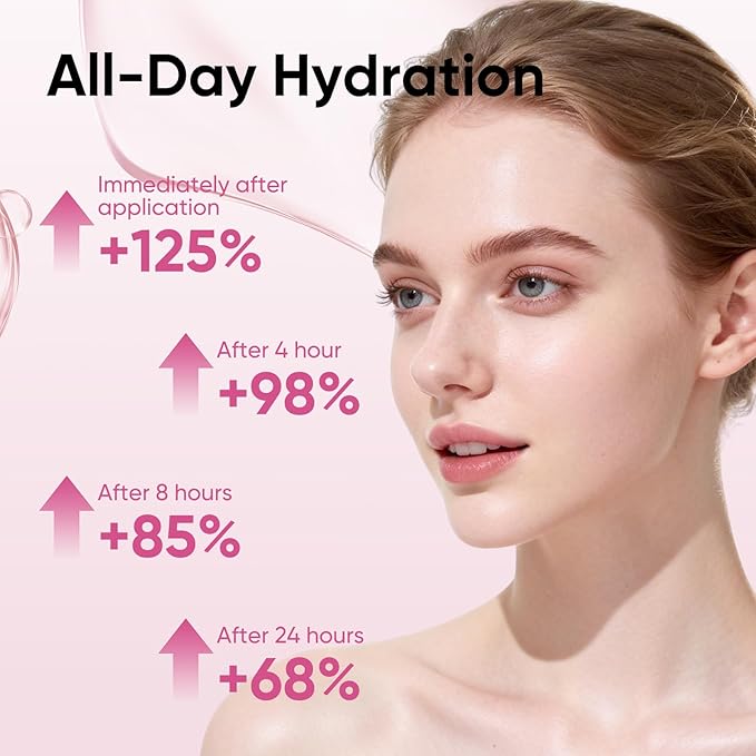 24-Hour Hydrating Pdrn Dual-Serum Spray for Face with Salmon DNA, Ceramides & Hyaluronic Acid, Long-Lasting Hydration, Lightweight and Glow, Multi-Use for Sensitive Skin, Makeup