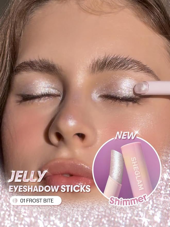 SHEGLAM Crystal Jelly Glaze Stick for Eyeshadow-01 Frost Bite