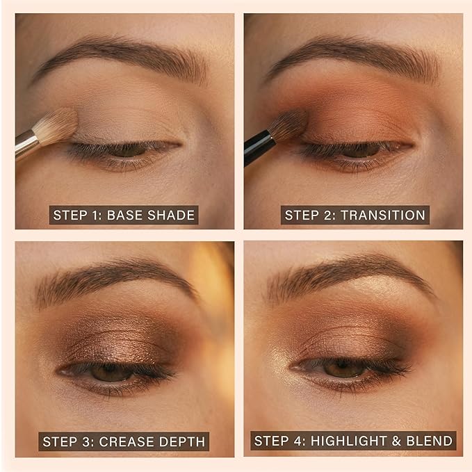 Nude Eyeshadow Palette, Color Eyeshadow Palette, Highly Pigmented, Blendable for Vibrant Everyday Looks Smokey Eyes,Neutral to Warm Tones, Versatile Matte Shimmer Shades (XI04 Pear Blossom)