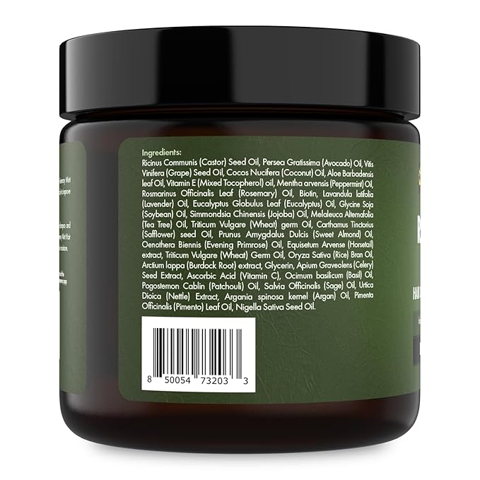 Sunny Isle Rosemary Mint Hair & Strong Roots Butter 4 oz - Biotin, Jamaican Black Castor Oil