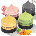 SHVYOG 4Pcs Face Mask Set - Turmeric Clay Mask, Vitamin C, Green Tea, Rose, Dead Sea Mud Mask, Skin Care Mask for Deep Cleansing, Refining Pores, Valentine's Day Gifts for Women- 240g