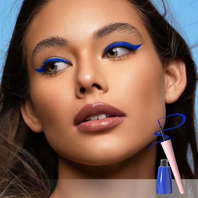 Boobeen Liquid Eyeliner Pen, Colored Eye Liner Waterproof Smudge Proof, Eyeliner Ink Liner with Precision Tip for Bold Eye Looks