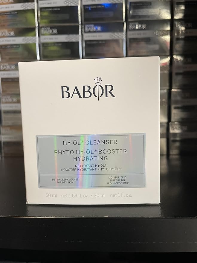 BABOR HY-OL & Phyto HY-OL Booster Hydrating Travel Size Skincare Kit, Cleansing Oil and Hydrating Cleanser, Skincare Set