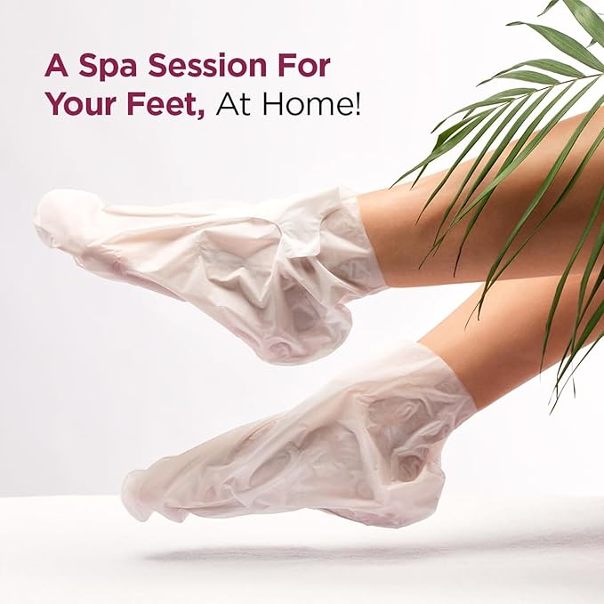 FURR By Pee Safe Peeling & Exfoliating Foot Mask | Reduces Dry Skin & Hard Calluses | Exfoliates, Moisturizes & Hydrates Feet | Nourishing Foot Mask | Fits Like Socks | For Soft & Smooth Skin | Unisex