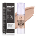 Anti-Dark Spot Liquid Foundation - Collagen Serum Foundation Infused with 2% Niacinamide, High Coverage For A Smooth & Satin Finish, 405 Deep