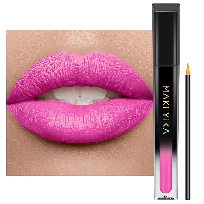 MAKI YIKA Pink Lipstick for Women Color Stay Long Lasting Lipsticks No Smudge Matte Liquid Lipstick Transferproof Cruelty-Free Lip Color for Mother's Day,First Class