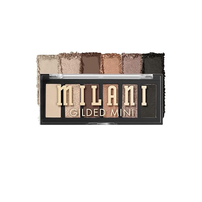 Milani Gilded Mini Eyeshadow Palette with 6 Matte & Shimmer Hues - Call Me Old-Fashioned