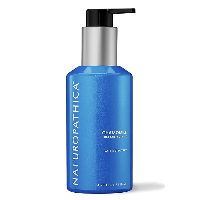 Naturopathica Chamomile Cleansing Milk, Gentle Facial Cleanser for Dry and Sensitive Skin, Antioxidant Rich Face Wash for Men & Women, 5 fl oz