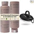 Jupiter Anti Dandruff Shampoo, Conditioner, & Scalp Scrubber for Flaky, Itchy & Dry Scalp - Hydrates & Reduces Flakes - Scalp Treatment & Hair Care Set - Color-Safe, Sulfate-Free, Paraben-Free