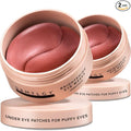 DRMTLGY Brightening Eye Masks – Biodegradable Hydrogel Under Eye Patches with Caffeine, Peptides, Hyaluronic Acid & Niacinamide – Depuff, Hydrate & Smooth Dark Circles – 2 Pack (60 Count Each)