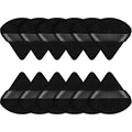 Maitys 12 Pcs Powder Puff Triangle for Face Makeup Cosmetic Loose Powder Puff Velour Soft Body Washable Reusable Foundation Sponge Wet Dry Makeup Tool for Women(Small,Black)