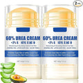 2Pcs Urea 60% Moisturizer and Anti-Cracking Foot Cream,Intensive Repair Dry Cracked Skin,Urea Heel Stick Balm,Hands,Heels,Elbow and Knees,Softens Hydrating Nourish Foot Care for Women and Men