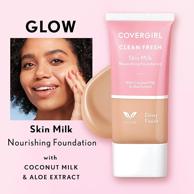 COVERGIRL Clean Fresh Skin Milk Foundation, Rich, 1 Fl Oz (Pack of 2) (packaging may vary)