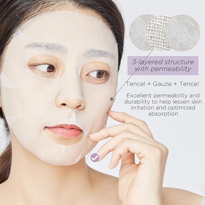 Mediheal Official Best No.1 Korean Sheet Mask - HPA Ampoule Face Mask 10 Sheets for Smoothing, and Instant Glow with LHA & PHA