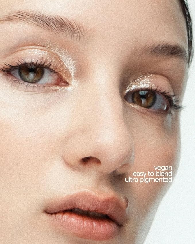 SARELLY Mini 2-Tone Eyeshadow Palette | Glitter Eyeshadow | Highly Pigmented | Easy Finger Blend | Travel Size