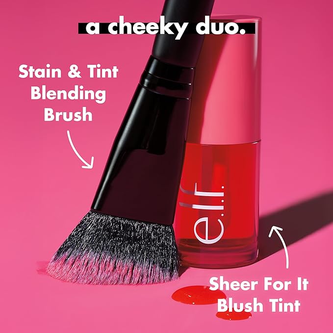 e.l.f. Sheer For It Blush Tint, Multi-Use, Long-Lasting Lip & Cheek Makeup, Creates A Natural Flush Finish, Vegan & Cruelty-Free, Orange Crush (Pack of 2)