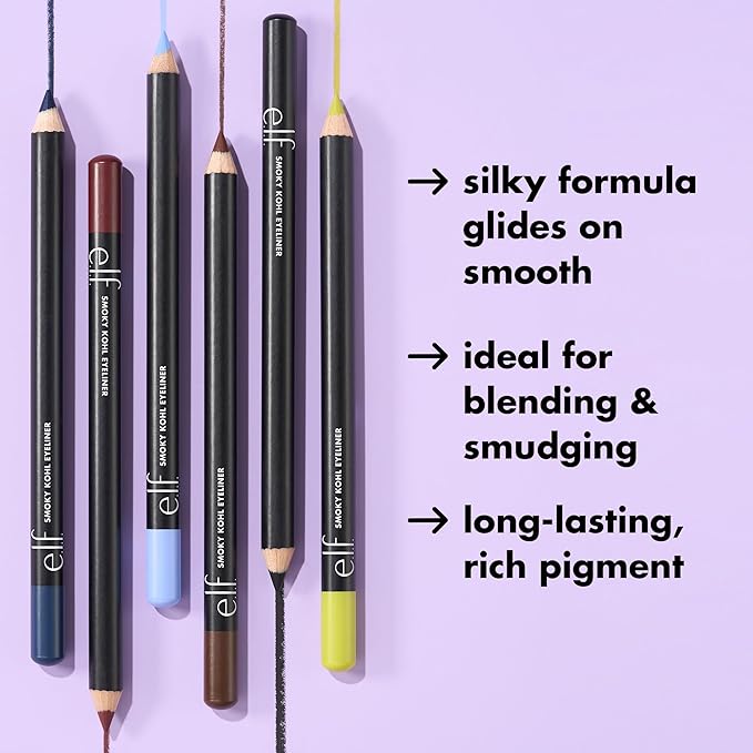 e.l.f. Smoky Kohl Eyeliner, Eye Pencil For Creating Long-Lasting, Bold, High-Pigmented Makeup Looks, Vegan & Cruelty-Free, Smoke Signal