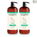 Soapbox Tea Tree Oil & Mint Shampoo & Conditioner Set, Leaves Hair & Scalp Balanced & Soothed - Clean Ingredients Free of Harsh Chemicals, Sulfates, Parabens & Silicones - 1 Liter Each
