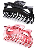 Thick Hair Super Large Clips Crystal Plastic Claw Clamps Hairgrips Clips Accessories for Women, 2 pack. (G)