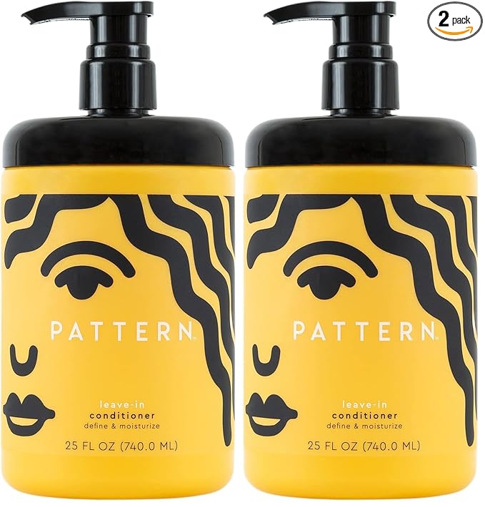 PATTERN Beauty by Tracee Ellis Ross Leave-In Conditioner 25 fl oz - Rich Moisture for Curly, Coily and Tight-Textured Hair, 3a to 4c (Pack of 2)