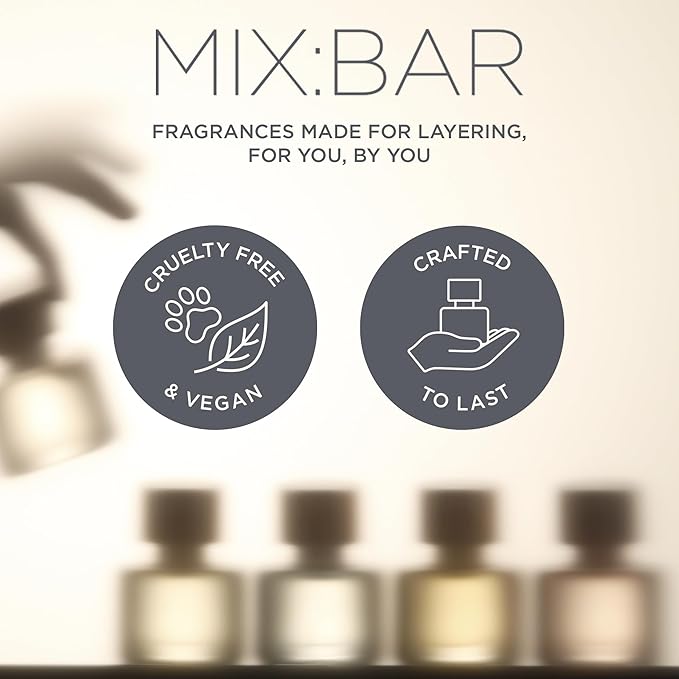 MIX:BAR Sparkling Hibiscus Hair + Body Mist Spray for Women + Girls - Bergamot, Hibiscus, Cashmere Musk, Champagne Bubble Fragrance Notes - Bergamot Bedroom + Hair + Body Oil Spray - Vegan - 5oz