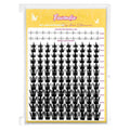Fowendia Manga Lash Clusters California Sunset Lashes Clusters 8-18mm Fairy Eyelash Clusters DIY Lash Spikes Extension 0.3mm Wispy Individual Cluster Eyelash Extensions