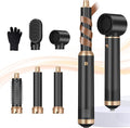 5 in 1 Hair Dryer Brush, Air Style Wrap Hair Styler, Negative Ion Blow Dryer, Hot Air Brush for Blow Drying, Hair Brush for Blow Drying, All-in-One Hair Styling Tool, Volumizing, Straightener & Curler