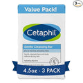 Cetaphil Gentle Cleansing Bar, 4.5 Oz Bar (Pack Of 3), Nourishing Cleansing Bar For Dry, Sensitive Skin, Non-Comedogenic, Non-Irritating For Sensitive Skin