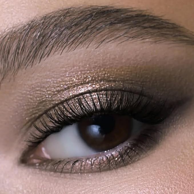 Liquid Eyeshadows, Long-lasting Liquid Glitter-Eyeshadows Colorful Eye Shadows for Eye-Makeup (Dark Bown)