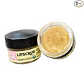 Eco Lips Brown Sugar Lip Scrub 2 Pack - 100% Organic Lip Care Treatment with Organic Sugar and Coconut Oil - Gently Exfoliate and Polish Dry, Flaky Lips, 0.50 oz jars