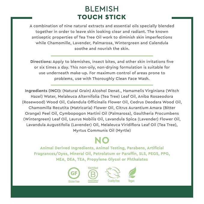 Organic Herbal Blemish Touch Stick - .31 fl oz