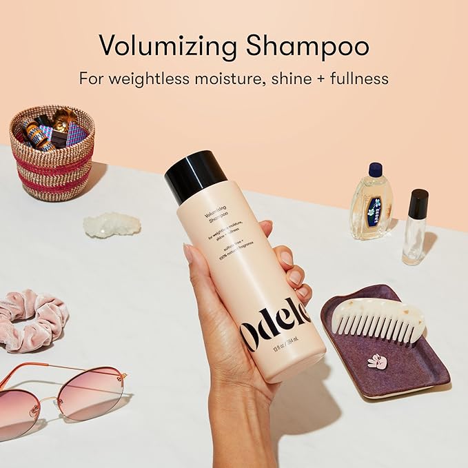 Odele Volumizing Sulfate-Free Shampoo, Adds Moisture, Shine, and Fullness for Straight or Wavy Hair Types, 32 Fl Oz