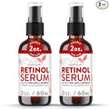 Retinol Serum for Face with Hyaluronic Moisture Complex Lightweight Night Serum for Smoother, Radiant-Looking Skin | Helps Minimize the Appearance of Fine Lines & Uneven Tone 2 oz 2 Pack