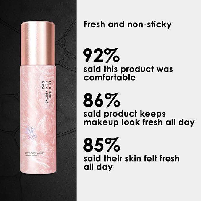 2PCS Makeup Setting Spray Set for Face, Weightless Long Lasting Waterproof Fixing Makeup Setting Face Spray, Smudge-proof, Hydrating & Refreshing Setting Spray Makeup for All Skin Type（G)