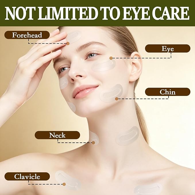8 Count PDRN Micro Eye Patches,Dark Circle,Under Eye Patches For Puffy Eyes, Ceramides, Serum-Infused Eye Patches With Hyaluronic Acid & Collagen,Gentle Skin-Friendly