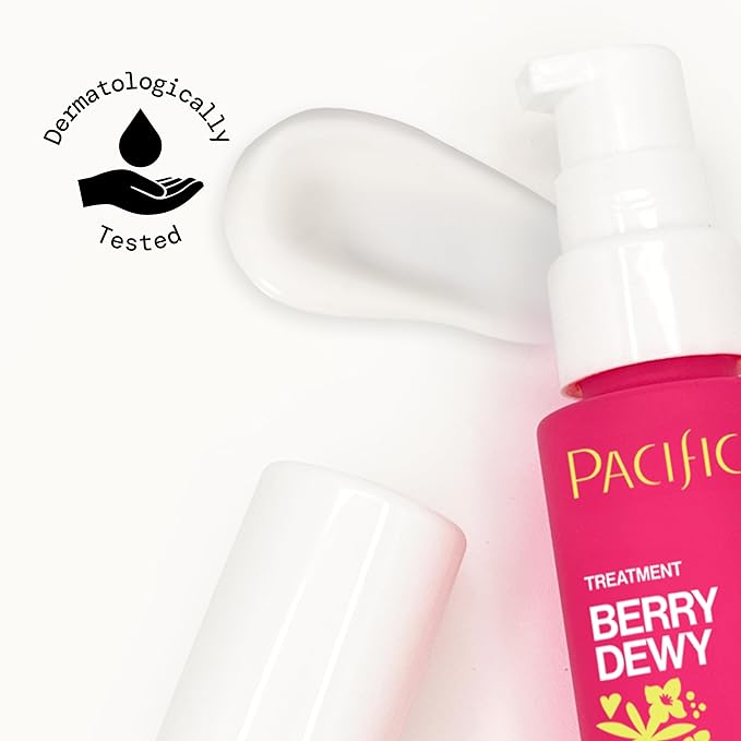 Pacifica Berry Dewy Barrier Support Serum, Ceramide and Niacinamide Face Serum, Snow Mushroom and Berry Complex, Lightweight Gel Texture, Non-Comedogenic, Vegan and Cruelty-Free