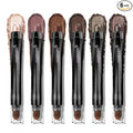 LUXAZA PRO Neutral Eyeshadow Stick Makeup 6PCS Set, Dark Grey Shimmer Matte Cream Eye Shadow for Smoky Eye Brightener Pencil Crayon - A3 Smoky Rose Taupe