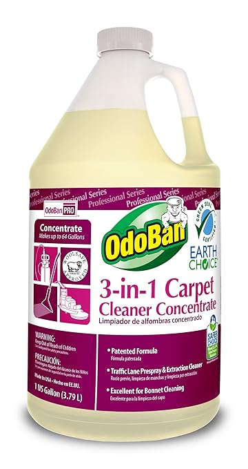 OdoBan 3-in-1 Carpet Cleaner Concentrate (1 Gallon) and Ready-to-Use Biostain and Odor Remover (1 Gallon)