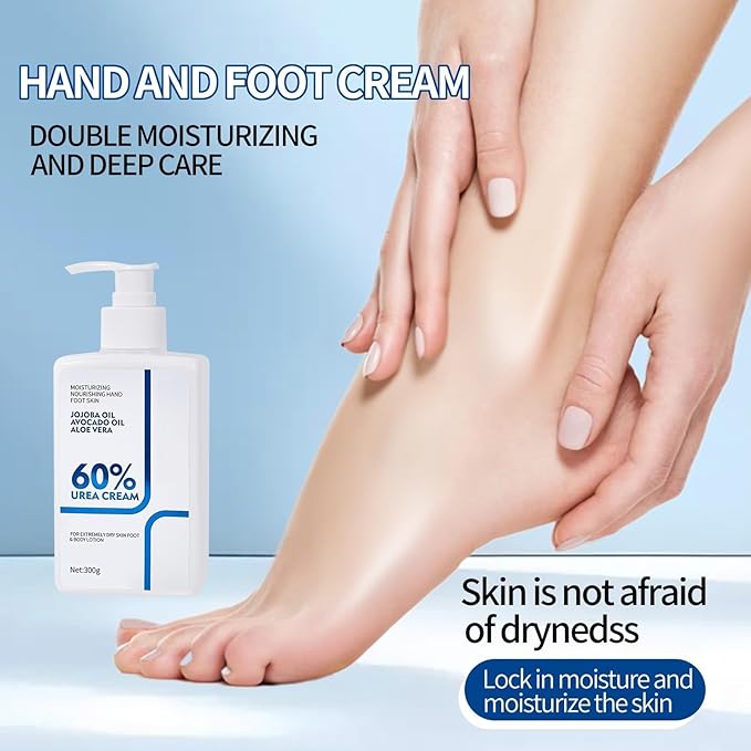 Urea Cream 60 Percent Body Lotion 10.58 Oz, Body Lotion for Dry Skin, Skin Moisturizing Lotion for Extremely Dry Skin, Non Greasy Body Cream