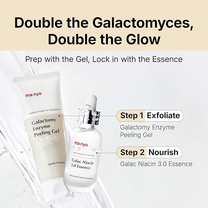 MANYO Galactomy Enzyme Peeling Gel, Face and Body Scrub, Dead Skin Remover, Blackhead Remover, Korean Exfoliating Gel, Korean Skin Care, 2.5fl oz (75ml)