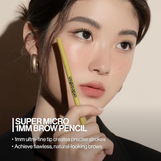 Unleashia Shaper Defining Eyebrow Fixer & Pencil No3. Taupe Gray - Super Slim 1mm Eyebrow Pencil