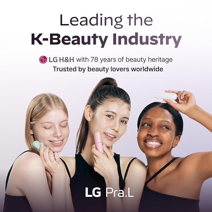 LG Pra.L Superform Galvanic Booster Mystic White, 1min booster for ageless skin, anti-aging, Korean skincare, Glow on the go, Serum booster device, Glass Skin, Glow Booster, Gift