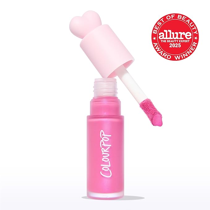 ColourPop Weightless Liquid Blush - Hydrating, Liquid Blush for Cheeks - Glowy, Pearl Finish with Hyaluronic Acid for a Healthy Glow - Designed with a Doe Foot Applicator - Sweet Treat (0.3 Fl Oz)
