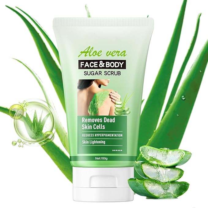 KP Bump Eraser Foot & Body Scrub Keratosis Pilaris Aloe Vera Treatment, Deeply Exfoliates for Hydrated & Nourished Skin Cleanser, Keratosis Pilaris Exfoliator for Dullness, and Pores