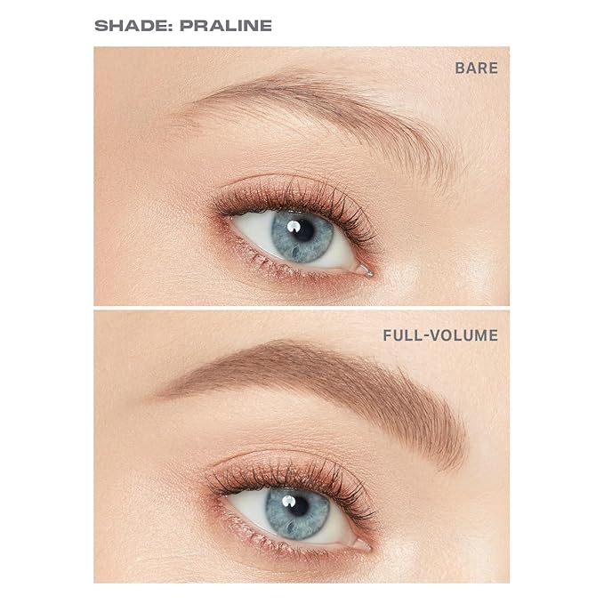 Morphe Brow Tease Eyebrow Gel Mousse - Volumizing Brow Gel to Tint, Thicken & Shape with 100% Natural Bamboo Fibers - Enriched with Conditioning Coffee Seed Oil - Praline (0.16 fl oz)