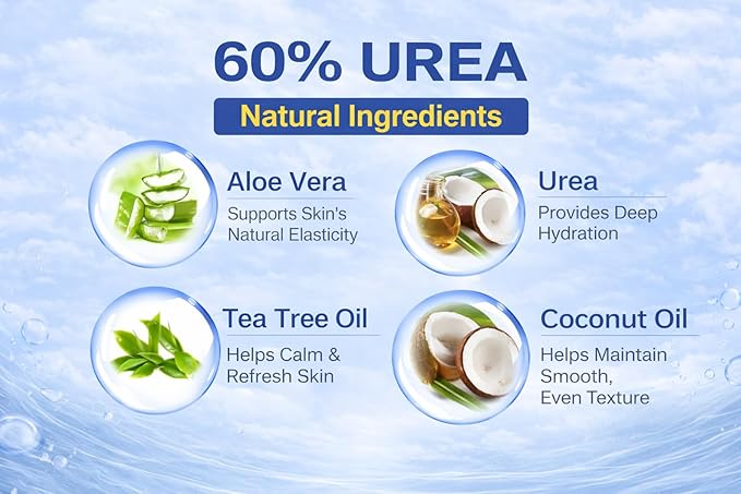 60% Urea Cream Stick with 2% Salicylic Acid, Maximum Strength Foot Cream for Dry Cracked Heels, Callus and Dead Skin Remover, Fast Absorbing, 1.4 oz, (1.41 oz pack of 2)